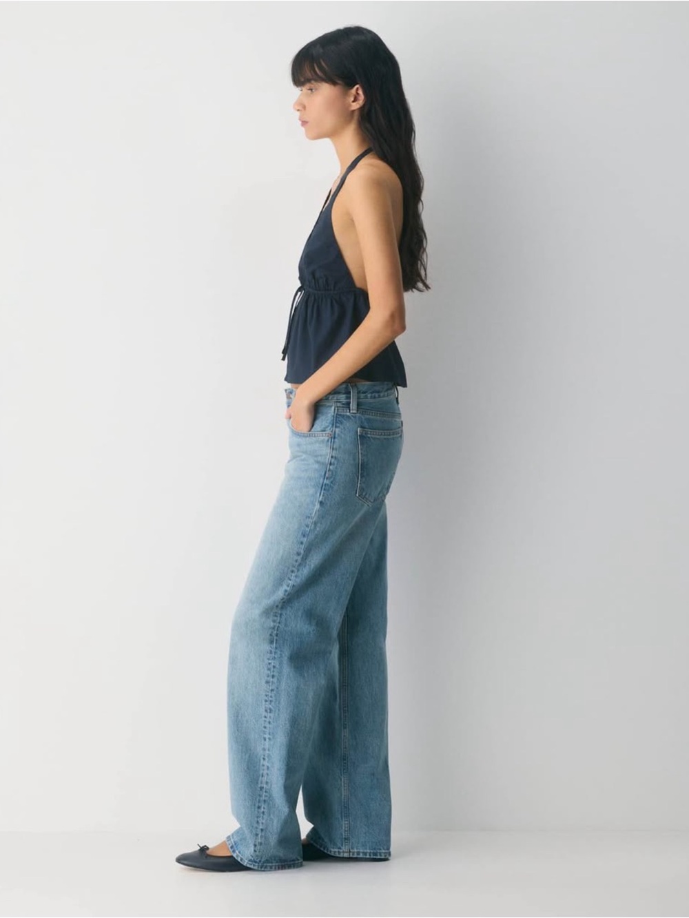 Aritzia Cotton poplin halter top / BNWT - Picture 3 of 6